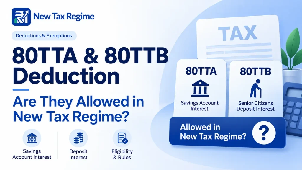 80TTA & 80TTB Deduction