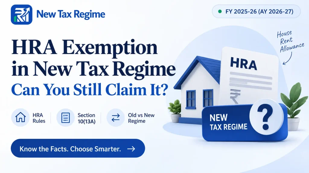 HRA Exemption in New Tax Regime – Can You Still Claim It? HRA Exemption in New Tax Regime
