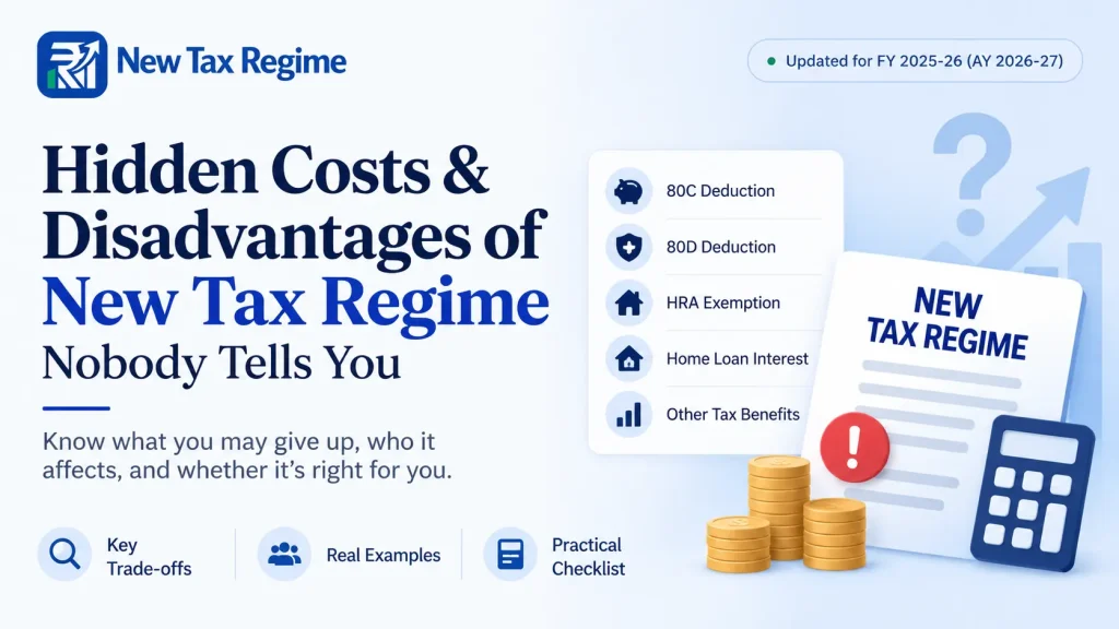 Hidden Costs & Disadvantages of New Tax Regime Nobody Tells You HiddenCosts