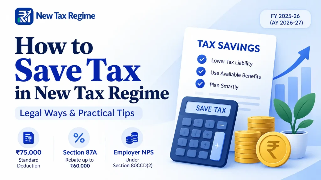 How to Save Tax in New Tax Regime – Legal Ways & Practical Tips How to Save Tax in New Tax Regime