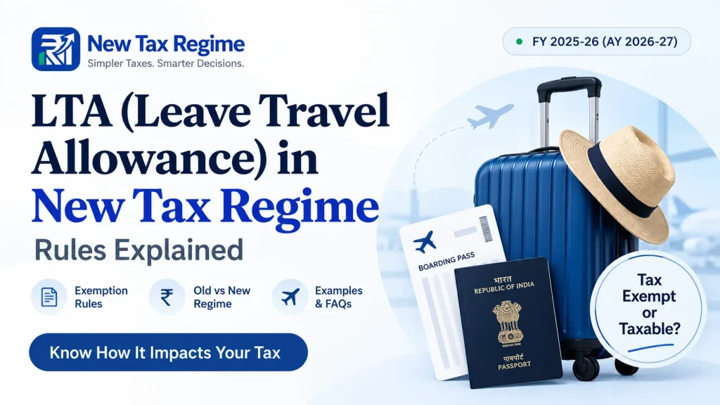 LTA (Leave Travel Allowance) in New Tax Regime – Rules Explained LTA in New Tax Regime